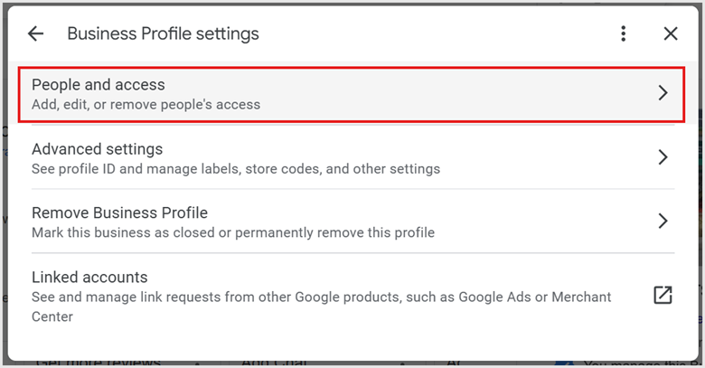 Step 3 — Select People and access